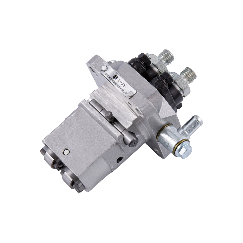 Fuel injection pump for 2V95F V-type twin-cylinder diesel engine, including speed governing mechanism, roller tappet body, M12x1.5 oil outlet joint, suitable for 2V92F/2V95F V-type twin-cylinder air-cooled engines made in China