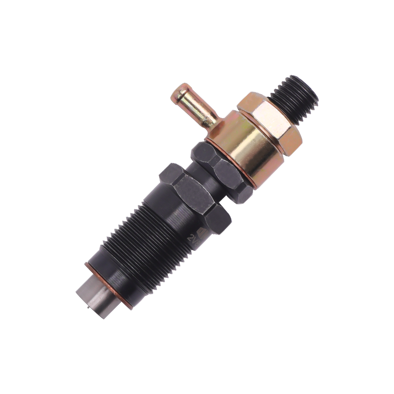2V80F V-type twin-cylinder diesel engine injector, top-mounted fuel inlet, M12x1.5 thread, pintle/hole-type nozzle, multi-hole structure, suitable for 2V80F V-type water-cooled engine made in China