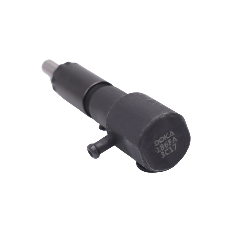 Yanmar Series 186FA Injector, with side oil inlet, M14x1.5 thread, and four-hole orifice nozzle, suitable for the KD186FA/FAE high-compression ratio single-cylinder air-cooled engines produced in China
